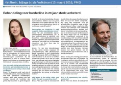 Behandeling voor borderline in 20 jaar sterk verbeterd_Het Brein bij Volkskrant 15032016